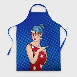 Фартук кулинарный Pop Art Girl, цвет: 3D-принт
