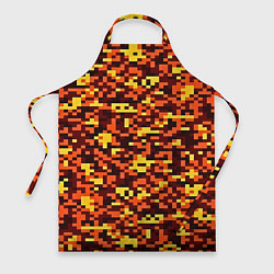 Фартук Камуфляж пиксельный: оранжевый/желтый