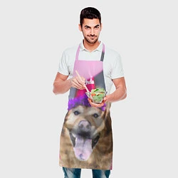 Фартук кулинарный Birthday Dog, цвет: 3D-принт — фото 2