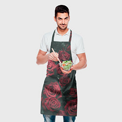 Фартук кулинарный Бархатные розы, цвет: 3D-принт — фото 2
