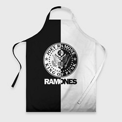 Фартук кулинарный Ramones B&W, цвет: 3D-принт