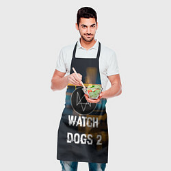 Фартук кулинарный Watch Dogs 2: Tech Scheme, цвет: 3D-принт — фото 2