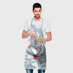 Фартук кулинарный Зимний гномик, цвет: 3D-принт — фото 2