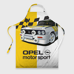 Фартук кулинарный Opel Motor Sport: Ascona B, цвет: 3D-принт