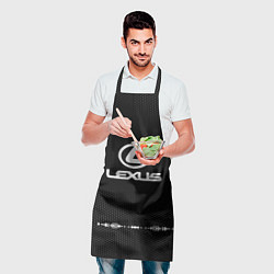 Фартук кулинарный Lexus: Black Abstract, цвет: 3D-принт — фото 2