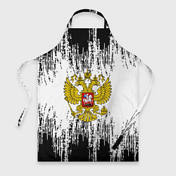 Фартук кулинарный Russia: White Sport, цвет: 3D-принт
