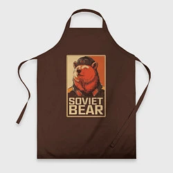 Фартук кулинарный Soviet Bear, цвет: 3D-принт