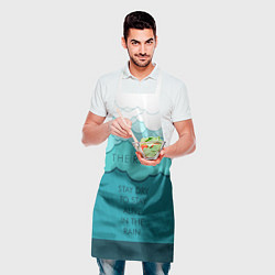 Фартук кулинарный Stay dry & Stay alive, цвет: 3D-принт — фото 2