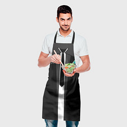 Фартук кулинарный RK800 Android Black, цвет: 3D-принт — фото 2