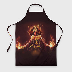 Фартук кулинарный Lina: Hell Flame, цвет: 3D-принт