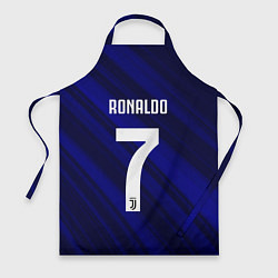 Фартук кулинарный Ronaldo 7: Blue Sport, цвет: 3D-принт