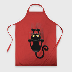 Фартук кулинарный Черный кот, цвет: 3D-принт