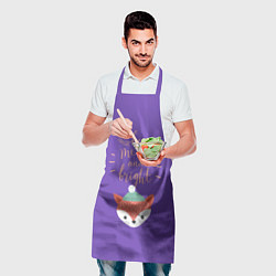 Фартук кулинарный Новогодняя Лисичка, цвет: 3D-принт — фото 2