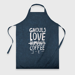 Фартук кулинарный Ghouls Love Coffee, цвет: 3D-принт