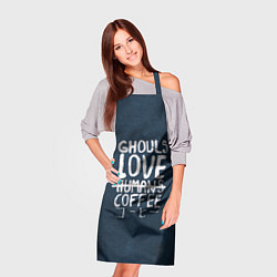 Фартук кулинарный Ghouls Love Coffee, цвет: 3D-принт — фото 2