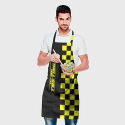 Фартук кулинарный Testing ASAP Rocky: Yellow Grid, цвет: 3D-принт — фото 2