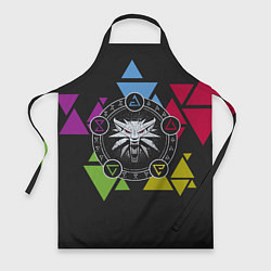 Фартук кулинарный The Witcher: Triangles, цвет: 3D-принт