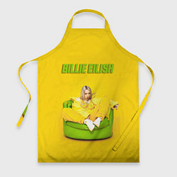 Фартук кулинарный Billie Eilish: Yellow Mood, цвет: 3D-принт