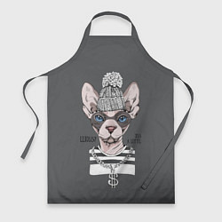 Фартук кулинарный Криминальный кот, цвет: 3D-принт