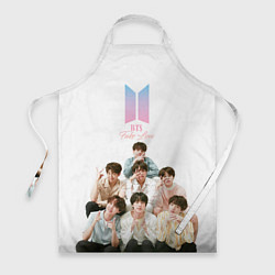 Фартук кулинарный Take love BTS, цвет: 3D-принт