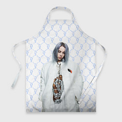 Фартук кулинарный BILLIE EILISH: White Fashion, цвет: 3D-принт