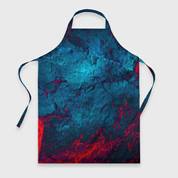 Фартук кулинарный Blue and Red abstract, цвет: 3D-принт