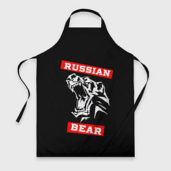 Фартук кулинарный RUSSIAN BEAR - WILD POWER, цвет: 3D-принт