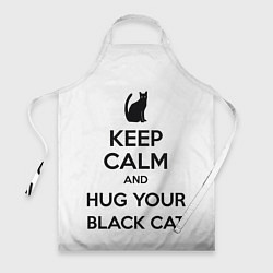 Фартук кулинарный Обними своего черного кота, цвет: 3D-принт