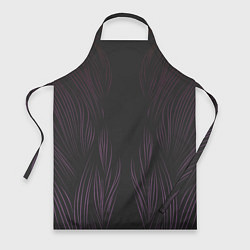 Фартук кулинарный Фиолетовое пламя, цвет: 3D-принт