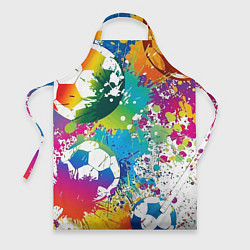 Фартук кулинарный Football Paints, цвет: 3D-принт