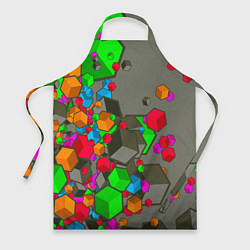Фартук кулинарный Кубики, цвет: 3D-принт