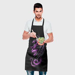 Фартук кулинарный Purple Dragon, цвет: 3D-принт — фото 2