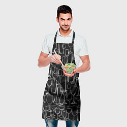 Фартук кулинарный Стеклянный бармен, цвет: 3D-принт — фото 2