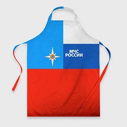 Фартук кулинарный Флаг МЧС России, цвет: 3D-принт