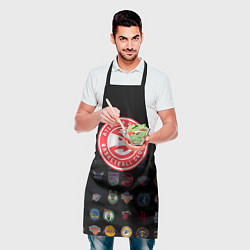 Фартук кулинарный Atlanta Hawks 1, цвет: 3D-принт — фото 2