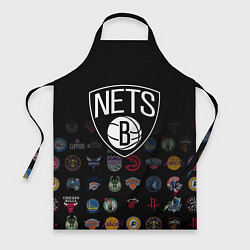 Фартук кулинарный Brooklyn Nets 1, цвет: 3D-принт