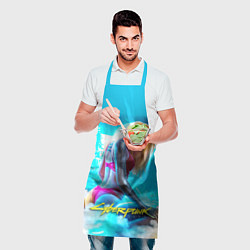 Фартук кулинарный CYBERPUNK 2077, цвет: 3D-принт — фото 2