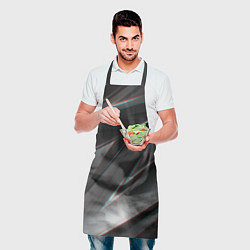 Фартук кулинарный GEOMETRY STRIPES GLITCH, цвет: 3D-принт — фото 2