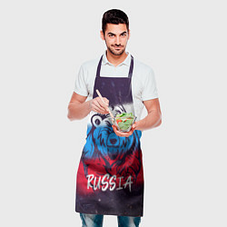Фартук кулинарный Russia Bear, цвет: 3D-принт — фото 2