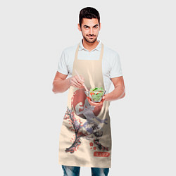 Фартук кулинарный Mewtwo, цвет: 3D-принт — фото 2