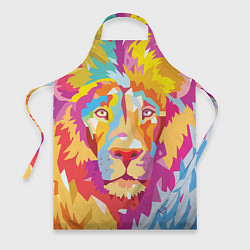 Фартук кулинарный Акварельный лев, цвет: 3D-принт