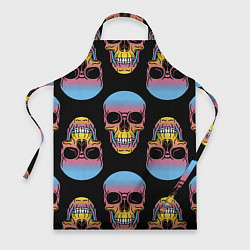 Фартук кулинарный Neon skull!, цвет: 3D-принт