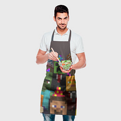 Фартук кулинарный Minecraft - characters - video game, цвет: 3D-принт — фото 2