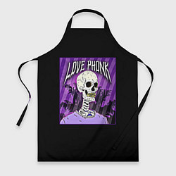 Фартук кулинарный Love Phonk, цвет: 3D-принт