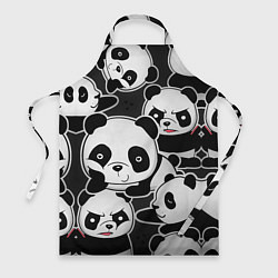 Фартук кулинарный Смешные панды, цвет: 3D-принт