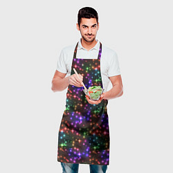 Фартук кулинарный Разноцветное Сияние, цвет: 3D-принт — фото 2