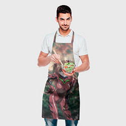Фартук кулинарный Аска Евангелион, цвет: 3D-принт — фото 2