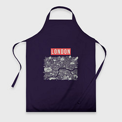 Фартук кулинарный LONDON, цвет: 3D-принт