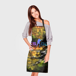 Фартук кулинарный CS GO Gold dust, цвет: 3D-принт — фото 2