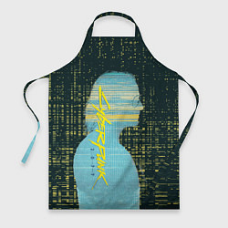 Фартук кулинарный Cyberpunk 2077 Джонни, цвет: 3D-принт